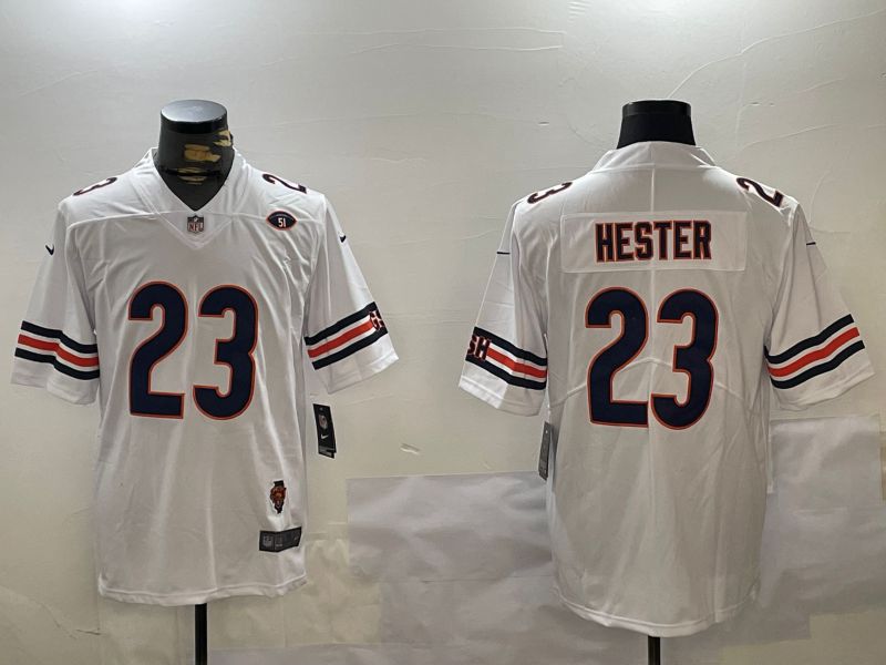 Men Chicago Bears #23 Hester White 2024 Nike Limited NFL Jersey style 1->miami dolphins->NFL Jersey
